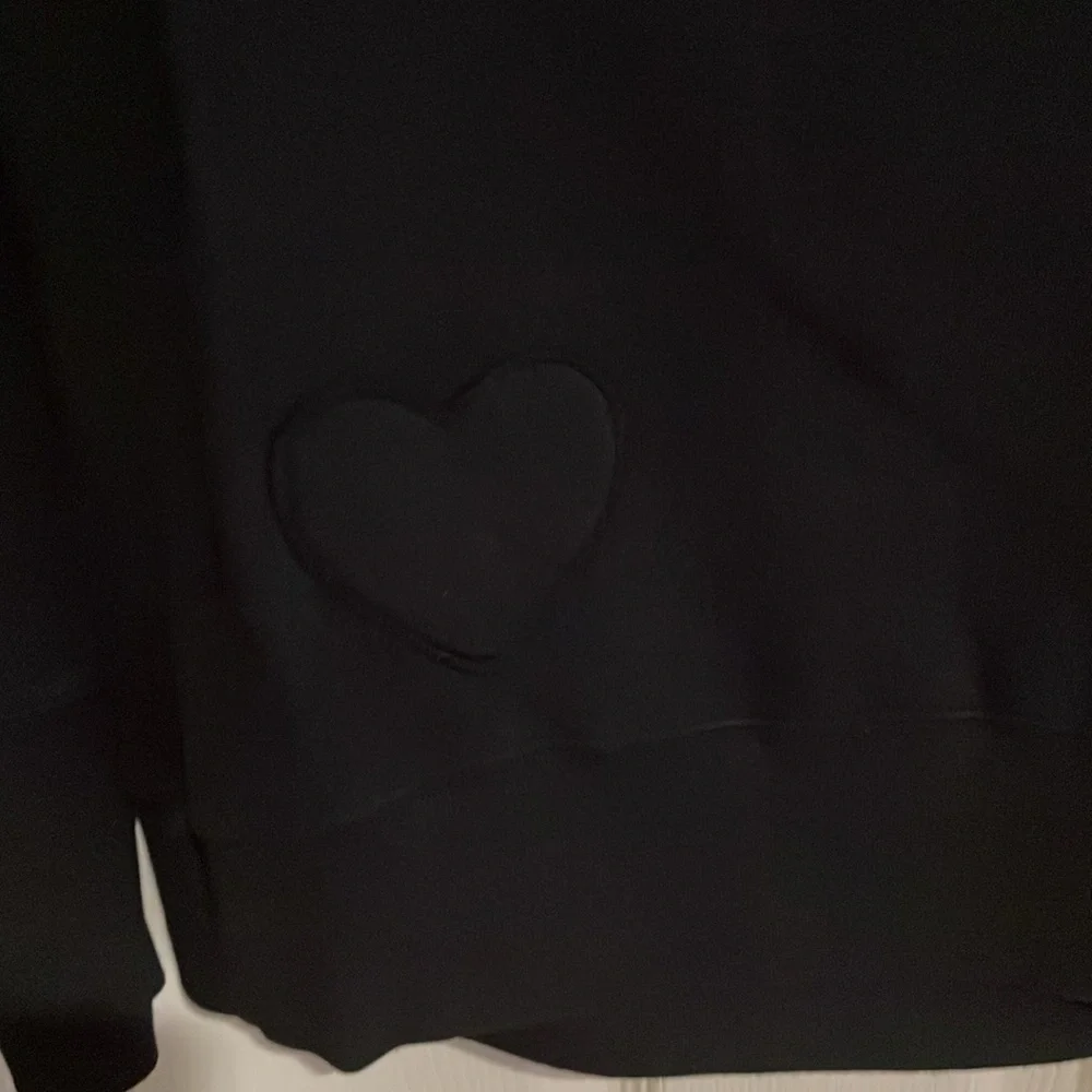 Vintage Y2K Juicy Couture "Juicy" sweatshirt with crest in black/silver size sm - Picture 6 of 6